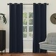 preview thumbnail 48 of 115, Greenwich Woven Energy-Saving Blackout Panels 40 x 108 - Navy
