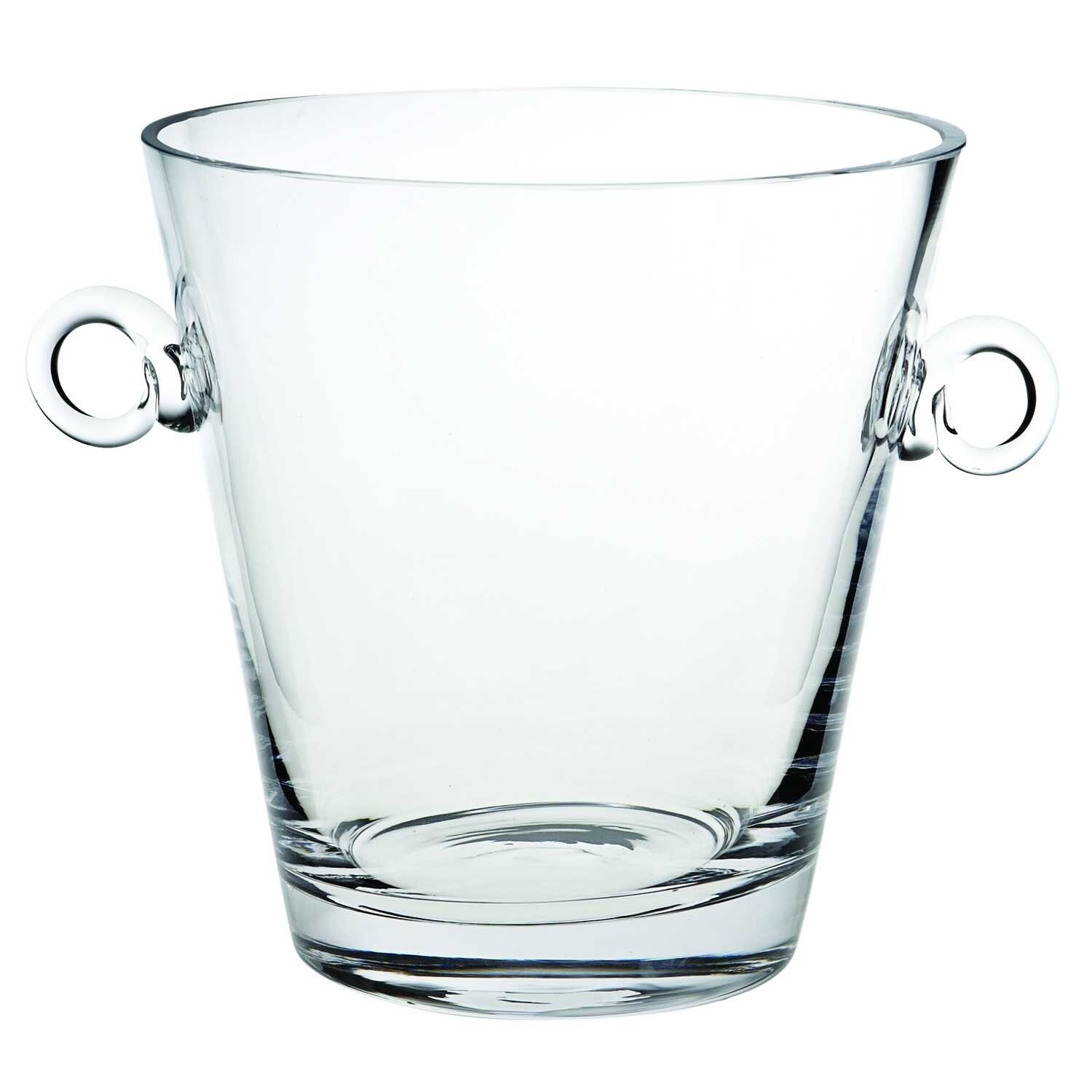 8 Mouth Blown European Glass Ice Bucket Or Cooler 8 Mouth Blown European Glass Ice Bucket Or Cooler