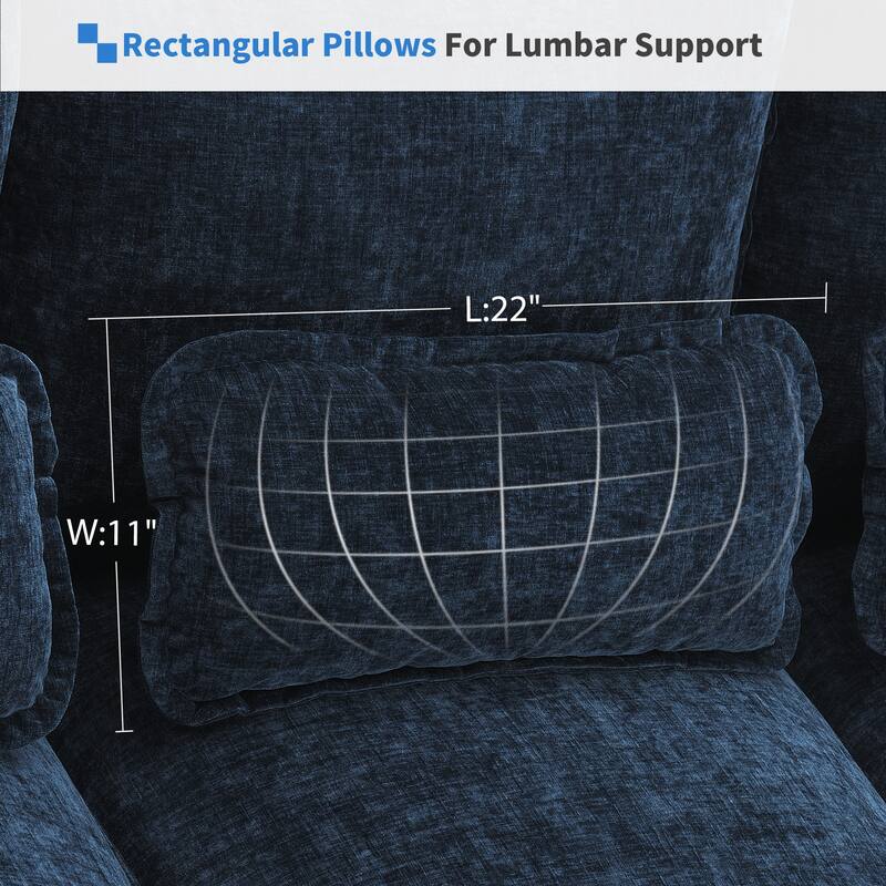 Modern U Shaped Sectional Sofa with Double Chaise Lounges and Armrest Storage for Spacious Family Living Rooms