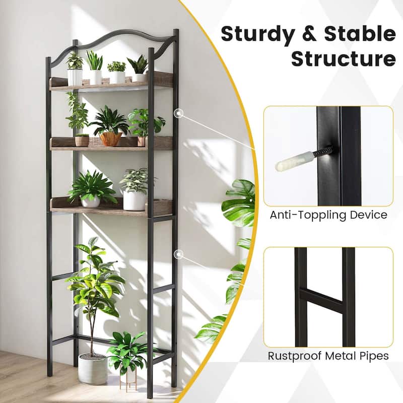 Costway 3-Tier Over-The-Toilet Bathroom Spacesaver Storage Rack - See Details