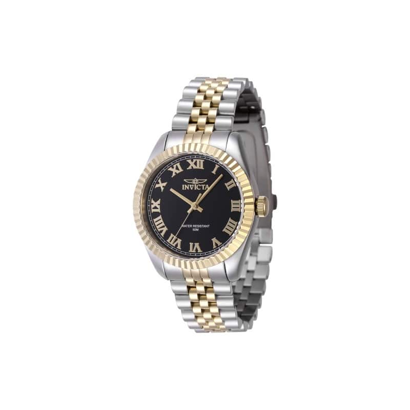Invicta Women's 47413 Specialty Quartz 3 Hand Black Dial Watch