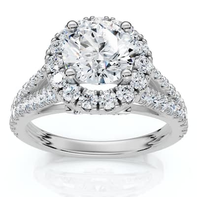 Certified 1.5ct Hidden "N" Initial Diamond Engagement Ring Gold Lab Grown