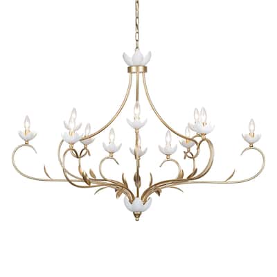 Savoy House 1-5186-12 Muse 12 Light 53" Wide Taper Candle Abstract