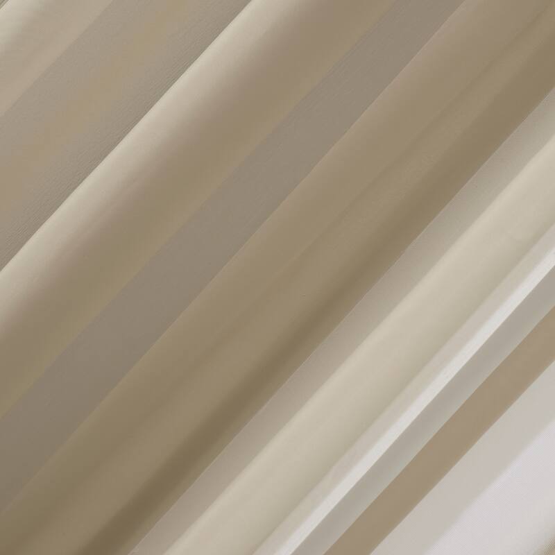 No. 918 Emily Voile Sheer Rod Pocket Curtain Panel, Single Panel