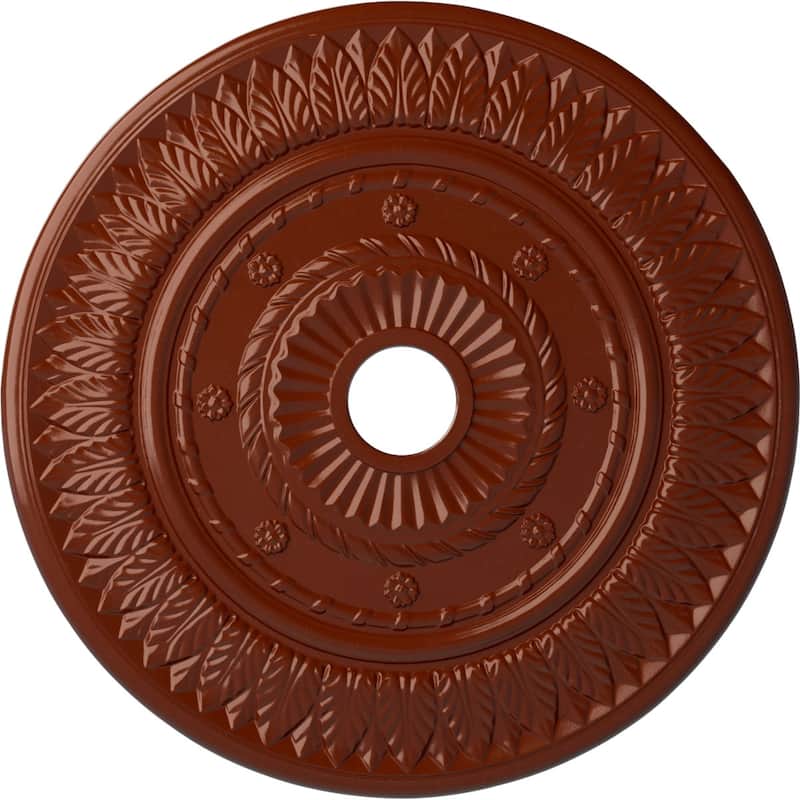 26 3/4"OD x 3 5/8"ID x 1 1/8"P Leaf Ceiling Medallion