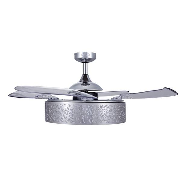 Fanaway Ashecroft 48 Inch Chrome Ceiling Fan With Light Overstock 32124720