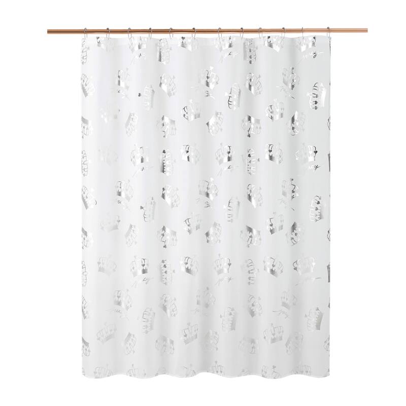 Juicy Couture 13-Piece Shower Curtain and Hooks Set