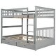 Full-Over-Full Bunk Bed with Ladders and Two Storage Drawers - Bed Bath ...