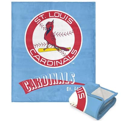 MLB CC Throwback Silk Touch Sherpa Throw Blanket