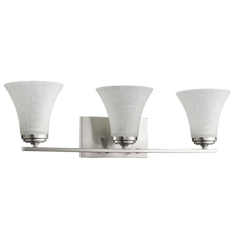 Wall Light with Tapered Glass Shade for Bedroom and Living Room