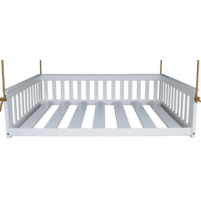 Pine Full Mission Hanging Daybed with Rope