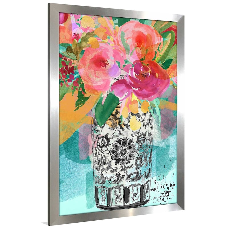 "Colorful Flower Vase" by Jodi Print on Acrylic