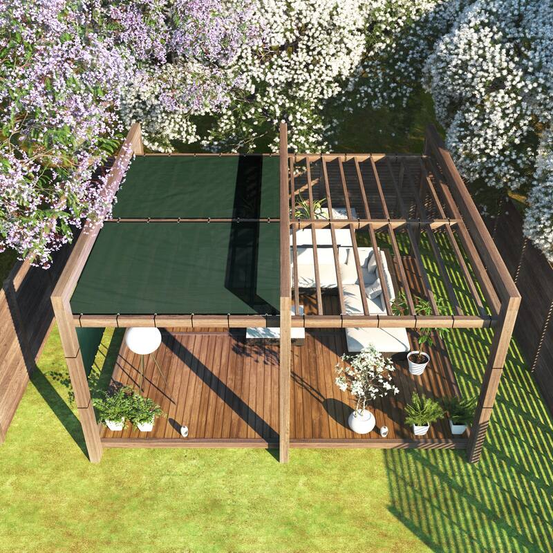 ColourTreeUSA 25 ft. Length Fence Privacy Screen Windscreen Cover Fabric Shade Tarp Netting Mesh Cloth Commercial Grade 170 GSM