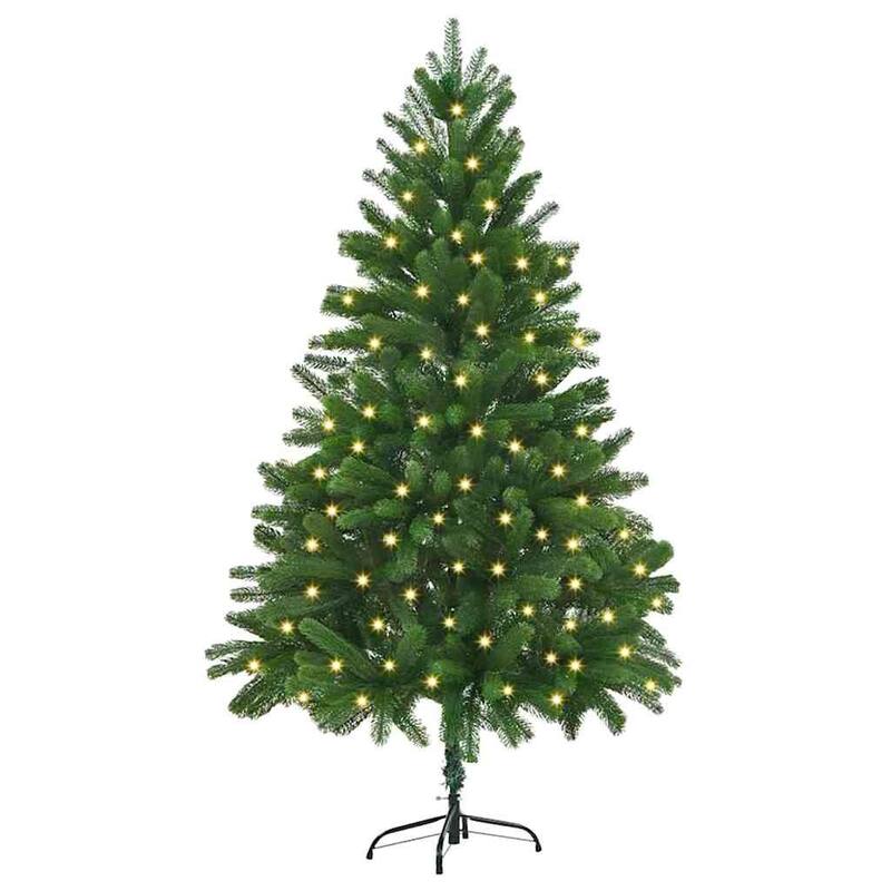 vidaXL Artificial Christmas Tree Green 70.9" PVC