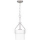 preview thumbnail 2 of 6, Seymour 1-Light Brushed Nickel Mini Pendant Light