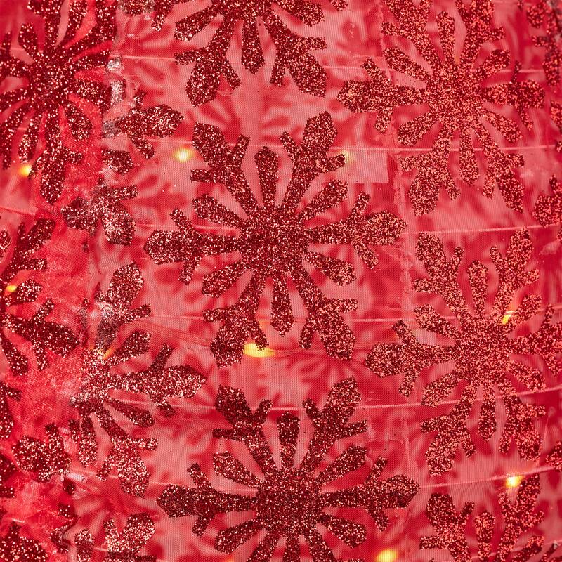 LED Lighted Retro Light Bulb Outdoor Christmas Decoration - 32" - Red - Warm White