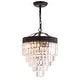 preview thumbnail 33 of 48, Gaines Crystal LED Chandelier, Polished Nickel/Clear by JONATHAN Y