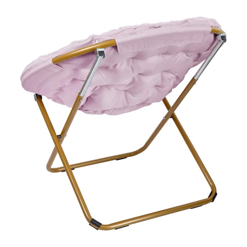 Folding XL Saucer Chair for Dorm or Bedroom