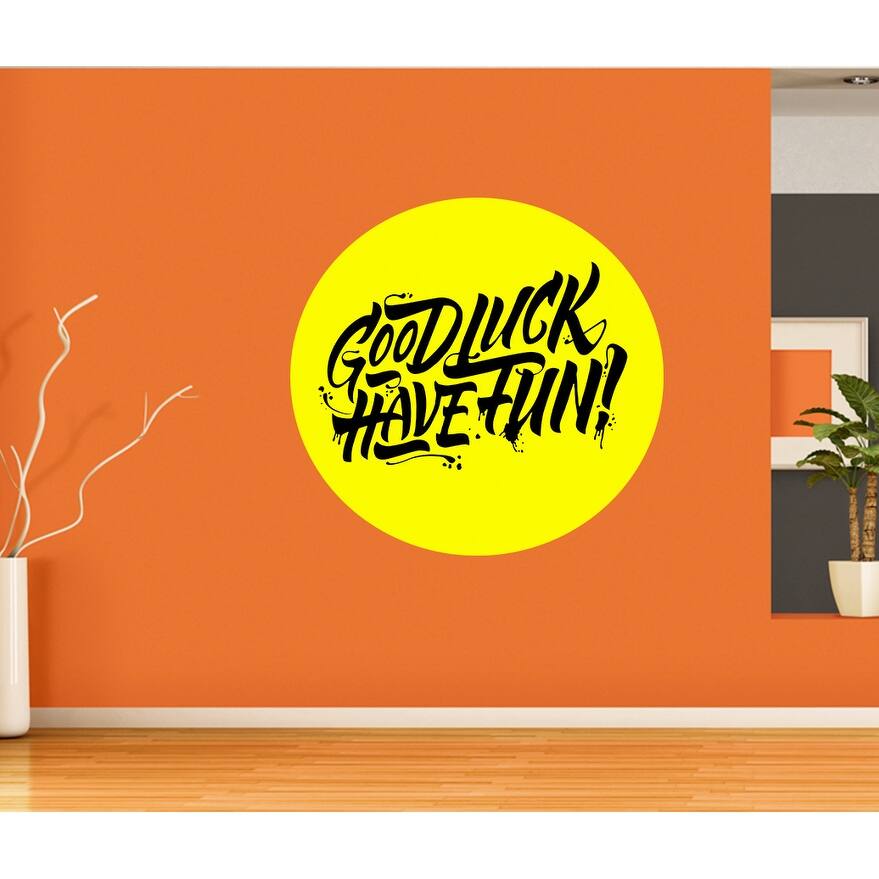 Good Luck Decal, Good Luck Sticker, Good Luck Wall Decor