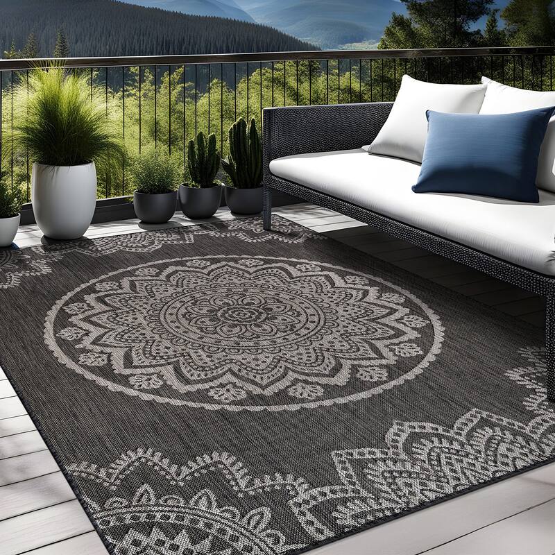 Beverly Rug Waikiki Insignia Modern Indoor Outdoor Rug
