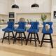 Option Blue Velvet Set Of 4