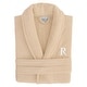 preview thumbnail 71 of 77, Authentic Hotel Spa Unisex Turkish Cotton Terry Cloth Bath Robe with single letter White Bookman Monogram. L/XL - R