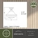 preview thumbnail 6 of 11, Huntley Farmhouse Semi-flush Mount Ceiling Light with White Schoolhouse Glass