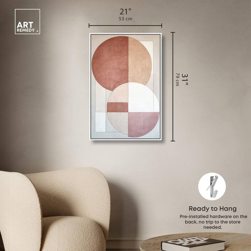 Modernist Circles I Canvas by Art Remedy