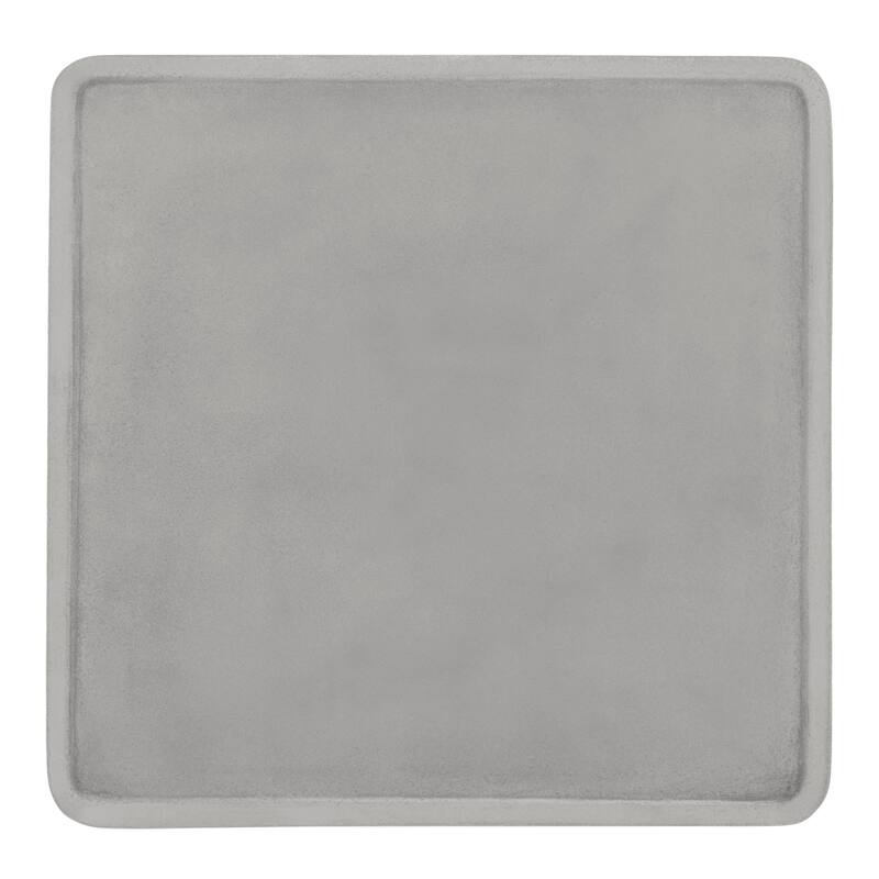 SAFAVIEH Outdoor Living Delartin Modern Dark Grey Coffee Table - 22"W x 22"D x 15"H