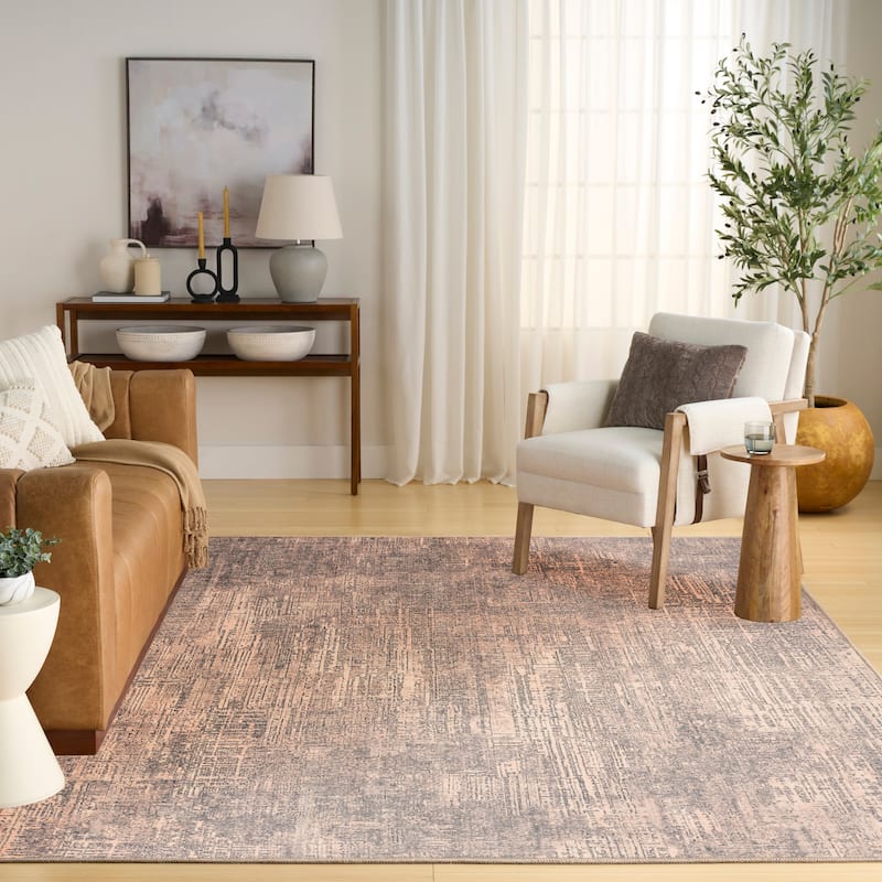 Nourison Botanical Washables Indoor only Abstract Area Rug