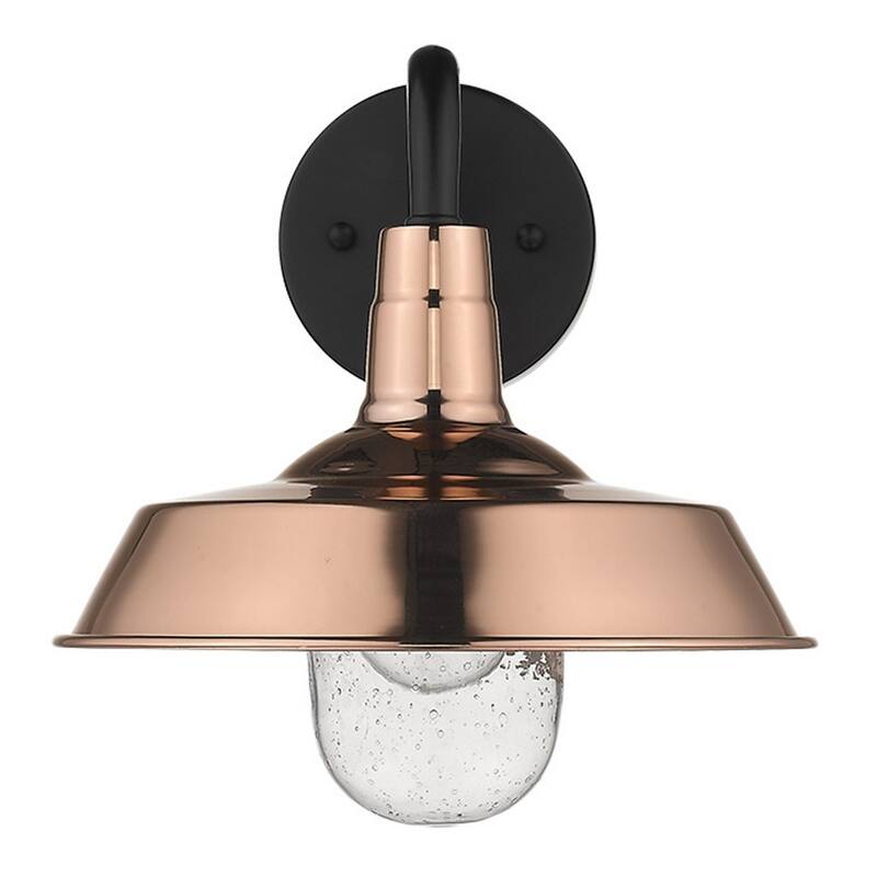 Decorative Shallow Plate Shape Wall Light for Small Spaces and Rooms - 12” x 10.25” x 10.50”