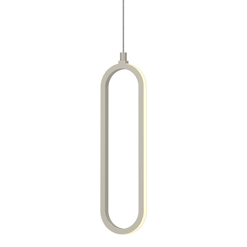 AFX SIEP12LAJD1 Sienna 13" Tall LED Mini Pendant - Painted Nickel / White