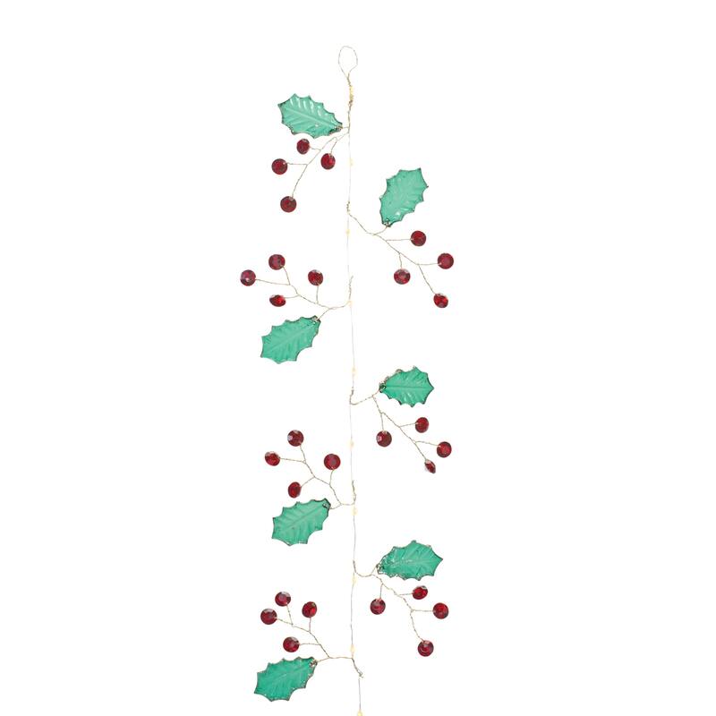 Holly and Jem Jewel Garland (Set of 2) - Green, Red
