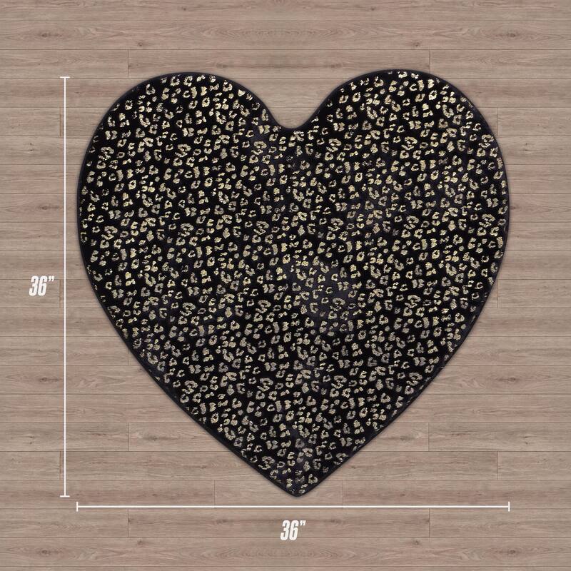Juicy Couture Metallic Leopard Plush Rugs