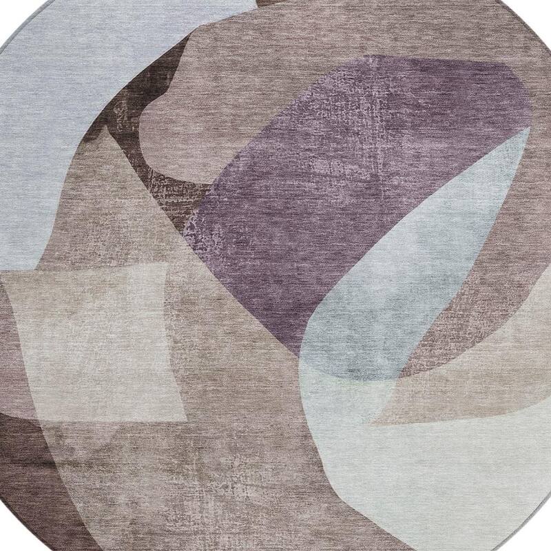 HomeRoots Abstract Transitional Rectangle Outdoor Rug