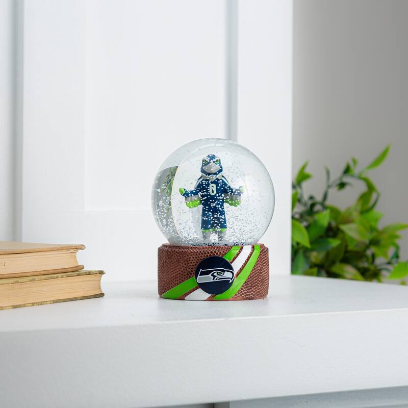 Seattle Seahawks 5 in. Glass Tabletop Snow Globe
