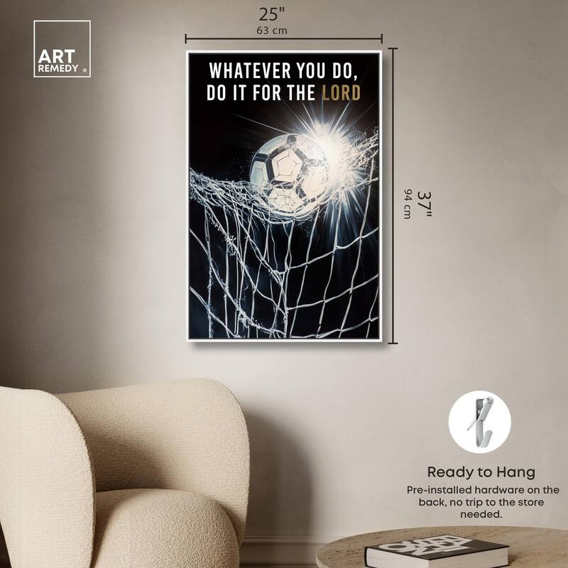 Do it for the Lord Soccer Canvas by Art Remedy