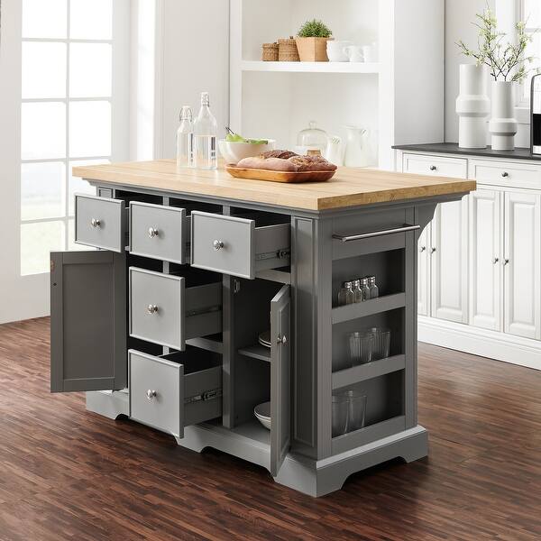 Julia Wood Top Kitchen Island - 50 