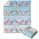 preview thumbnail 19 of 70, Hasbro My Little Pony Silk Touch Sherpa Throw Blanket 50" x 60" - Retro Rainbows