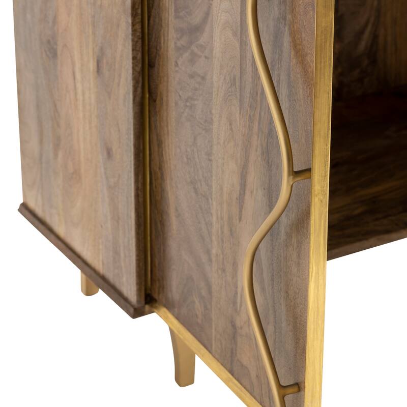 Wentworth 2 Door Mango Wood Cabinet - 40 x 16 x 40"