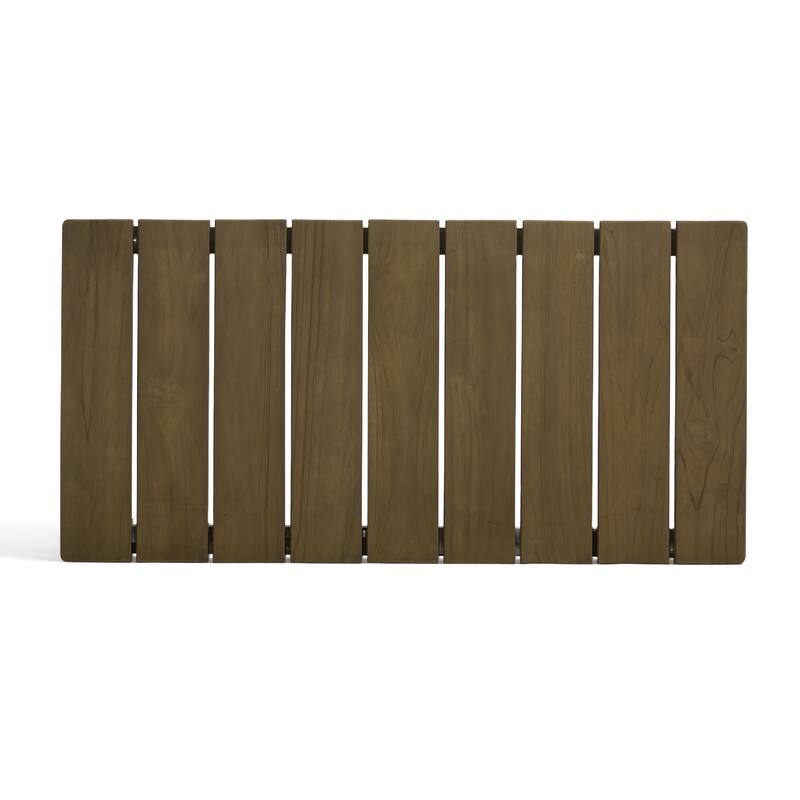 Outdoor Teak Solid Wood Patio Furniture Set Loveseat Armchair Table Collection