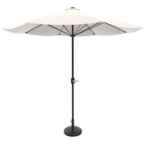 Pure Garden 9-Foot Outdoor Patio Umbrella and Base