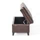 preview thumbnail 13 of 43, Hastings Tufted Faux Leather Storage Ottoman by Christopher Knight Home