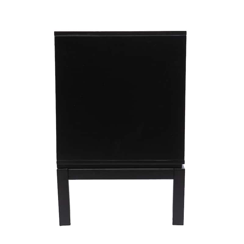 SEI Furniture Albers Contemporary Black Wood Media TV Stand for TV's up to 54"