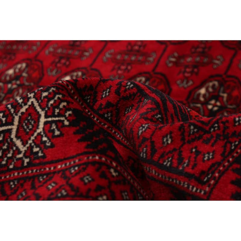 Teimani Red Rug 3'10" x 5'5" - 3'10 x 5'5