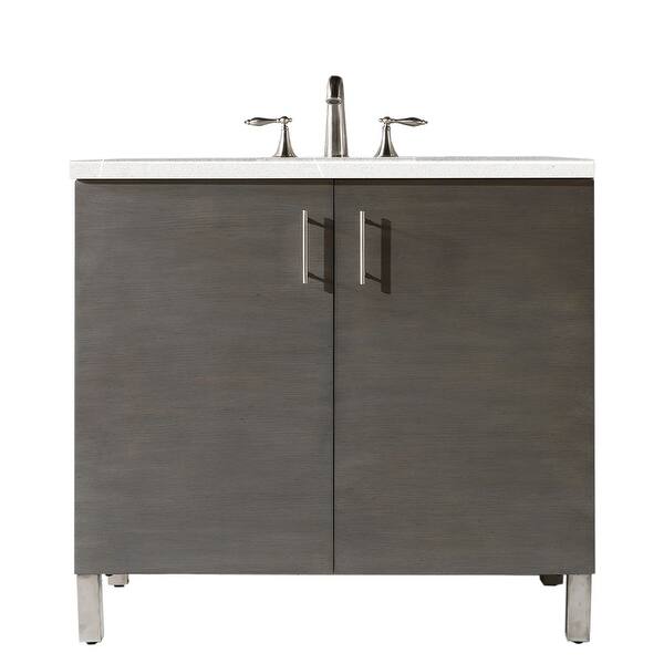 slide 2 of 35, James Martin Vanities Metropolitan 36" Single Vanity, Silver Oak