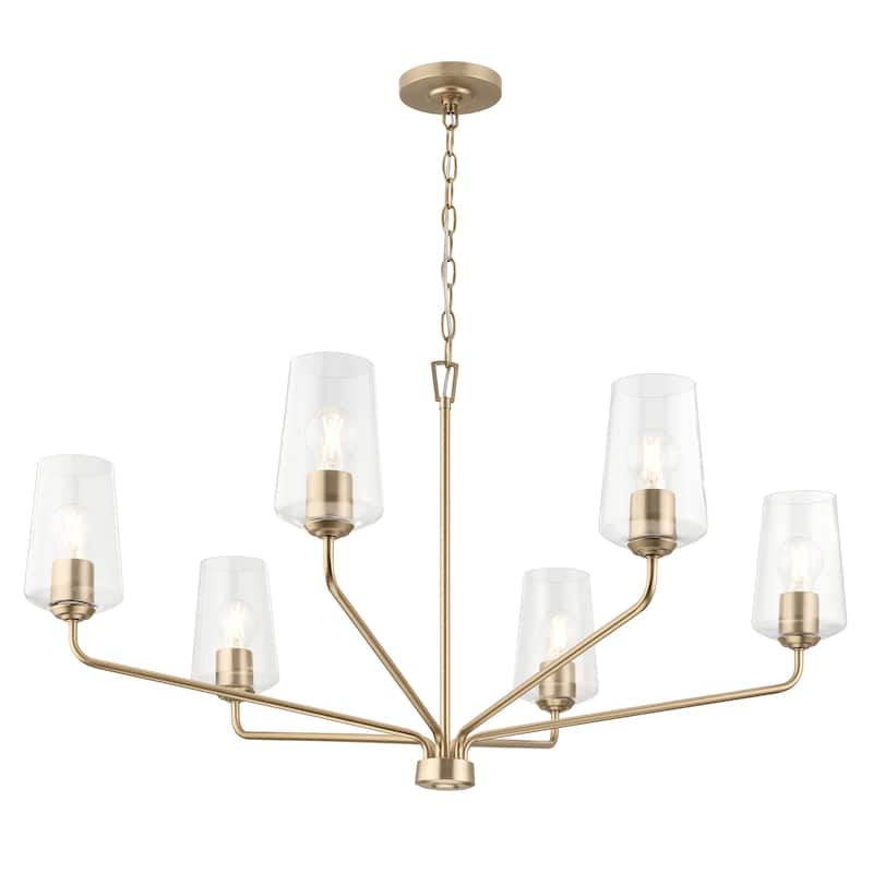 Progress Lighting P400444 Celino 6 Light 40" Wide Chandelier