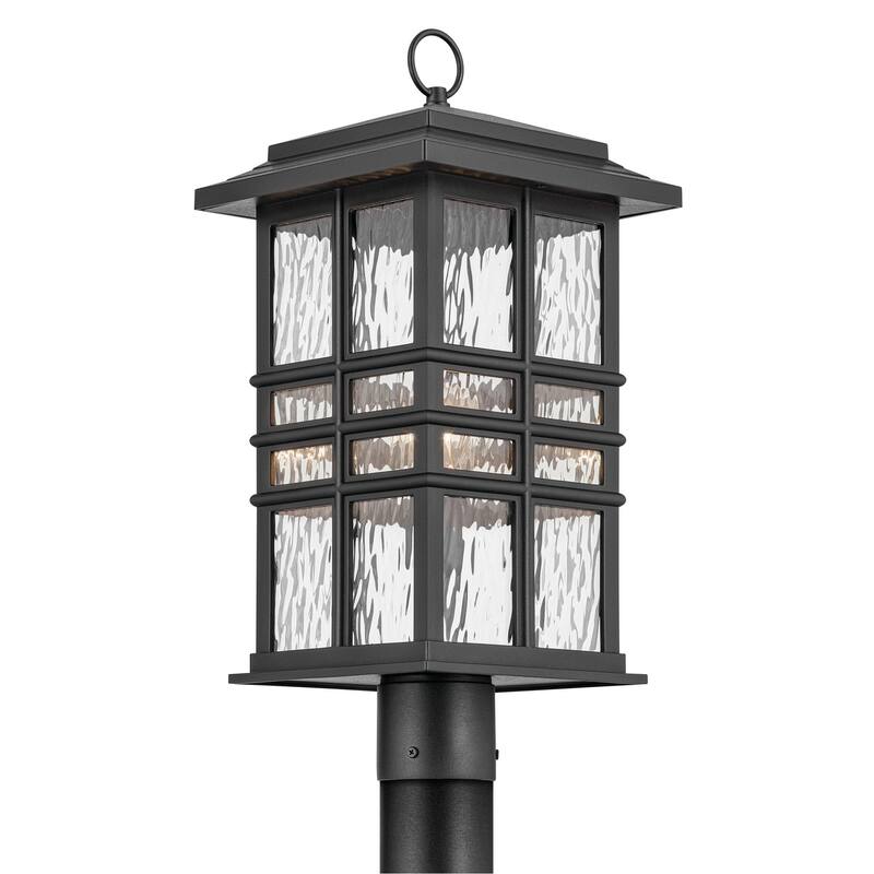 Kichler Beacon Square Single Light 21" Tall Outdoor Single Head Post - Textured Black