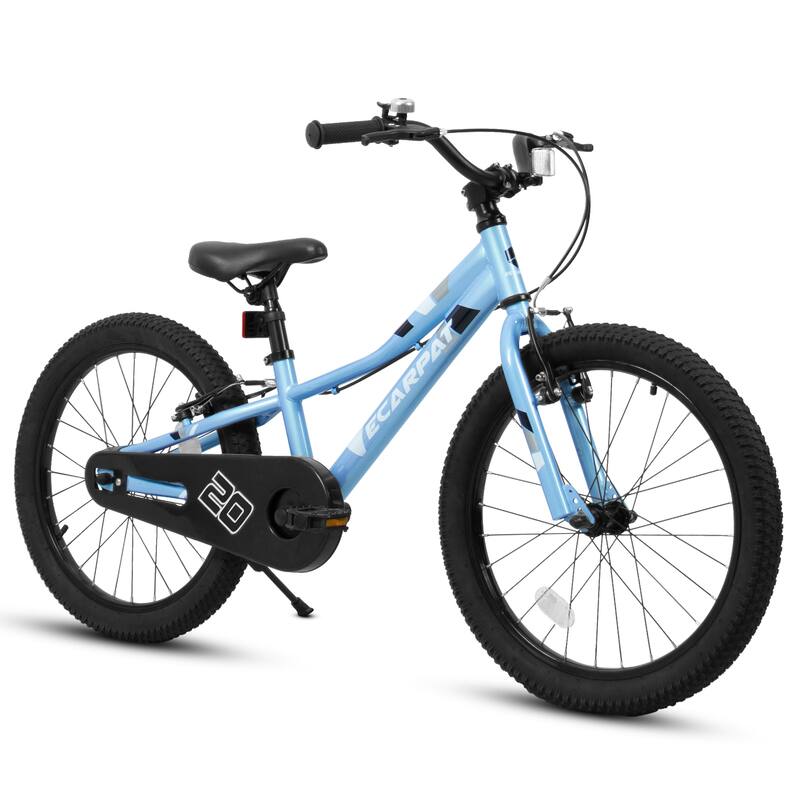Kids' Bike 20 Inch Wheels, 1-Speed Boys Girls Child Bicycles For 3-5Years, Front V Brake, Rear Holding Brake - Blue