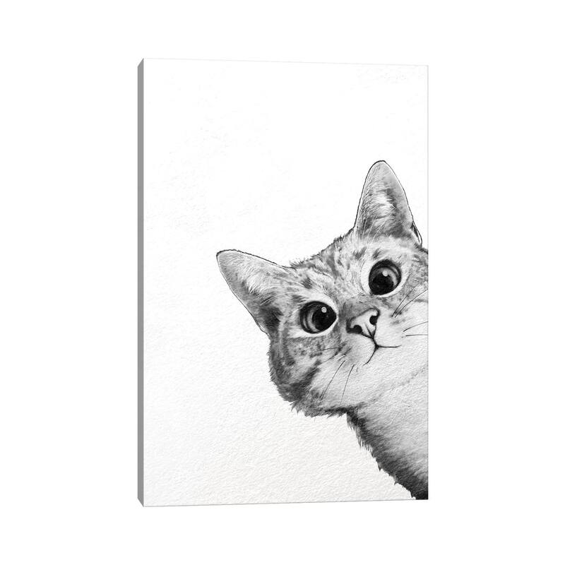 iCanvas "Sneaky Cat" by Laura Graves Canvas Print